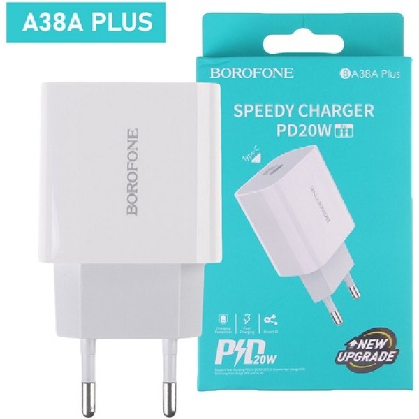 Адаптер питания BOROFONE BA38A Plus USB-C