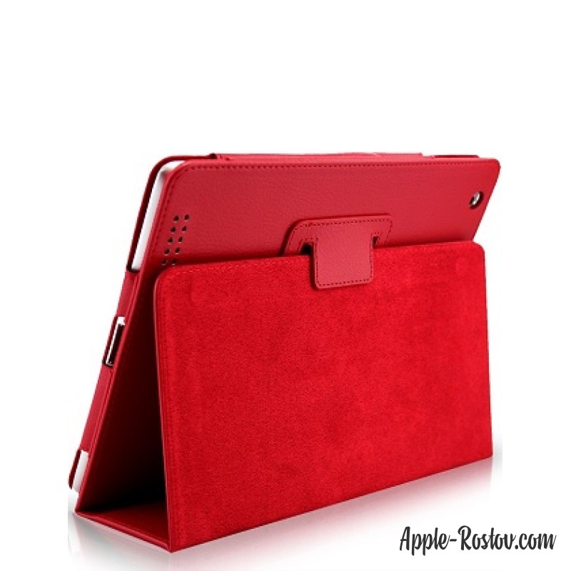 Кожаный чехол красного цвета