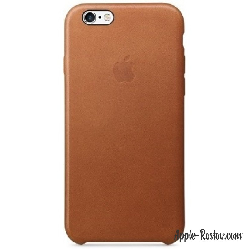 Кожаный чехол для iPhone 6/6s золотисто-коричневого цвета