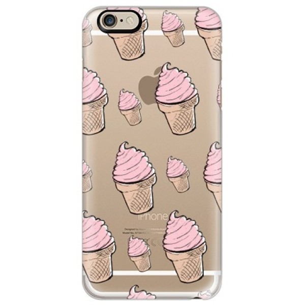 Прозрачный пластиковый чехол "Мороженое"