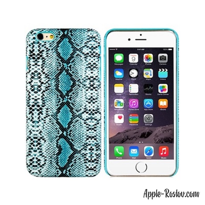 Чехол из натуральной кожи в стиле крокодиловой