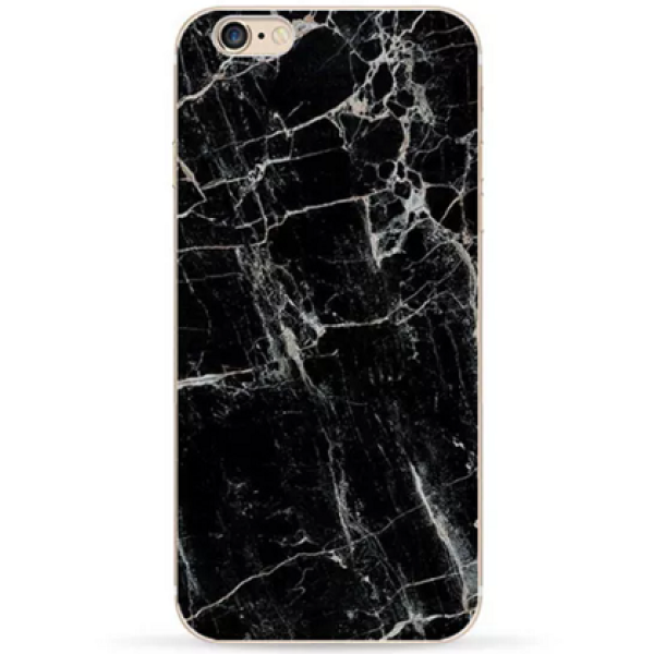 Пластиковый чехол "Чёрно-белый мрамор"