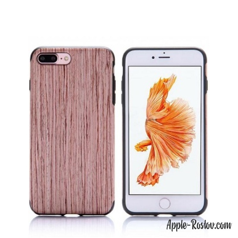 Чехол с деревянной отделкой с розовым оттенком Чехол с деревянной отделкой с розовым оттенком