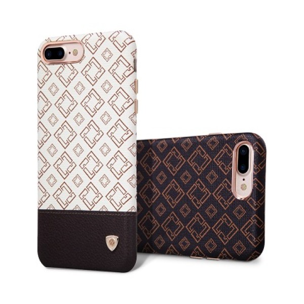 Чехол с кожаными вставками в двух цветах