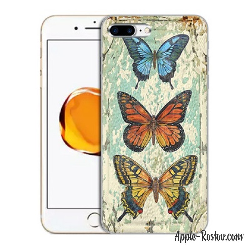 Силиконовый чехол с принтом "Бабочки"