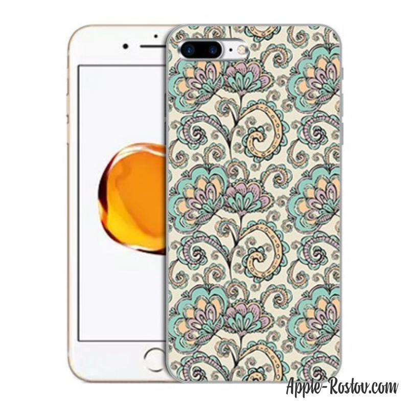 Силиконовый чехол с узором для девушек