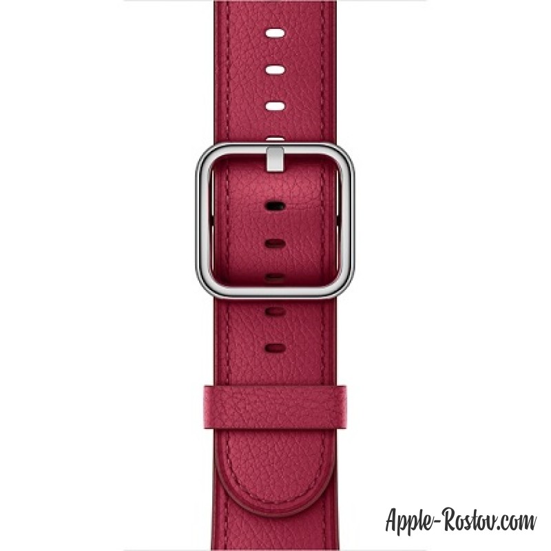 Ремешок цвета "лесная ягода" с классической пряжкой (для корпуса 38 мм)