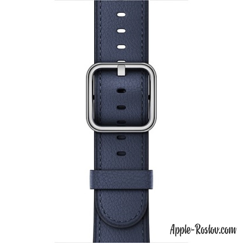Ремешок тёмно-синего цвета с классической пряжкой (для корпуса 42 мм)