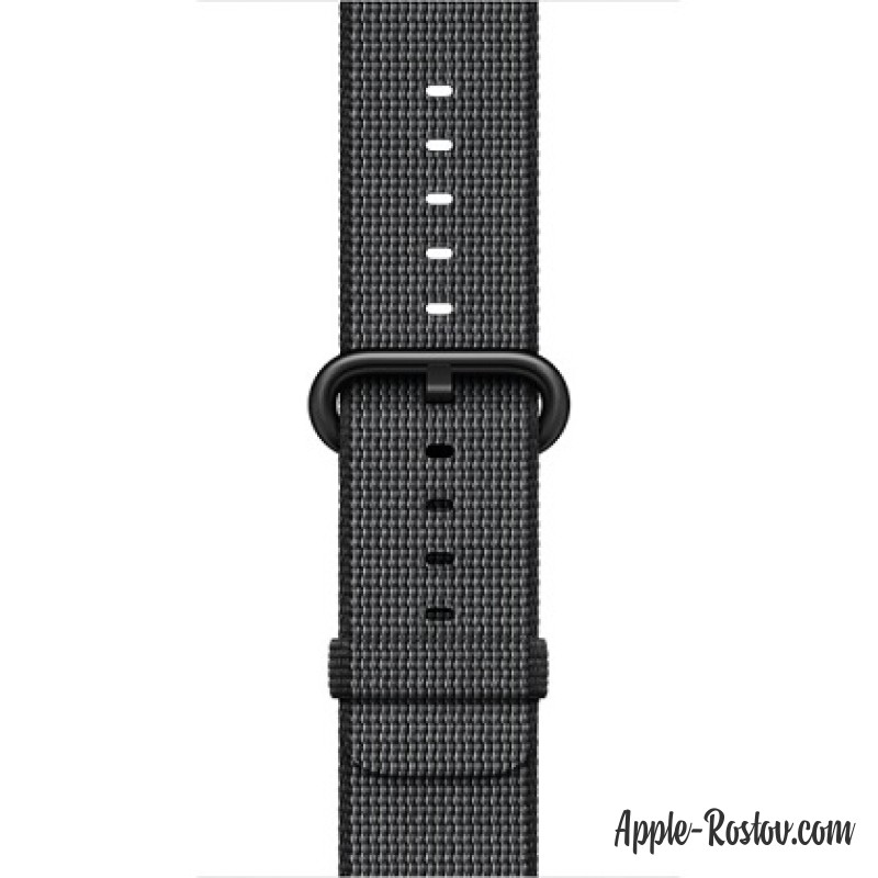 Ремешок из плетёного нейлона чёрного цвета (для корпуса 38 мм)