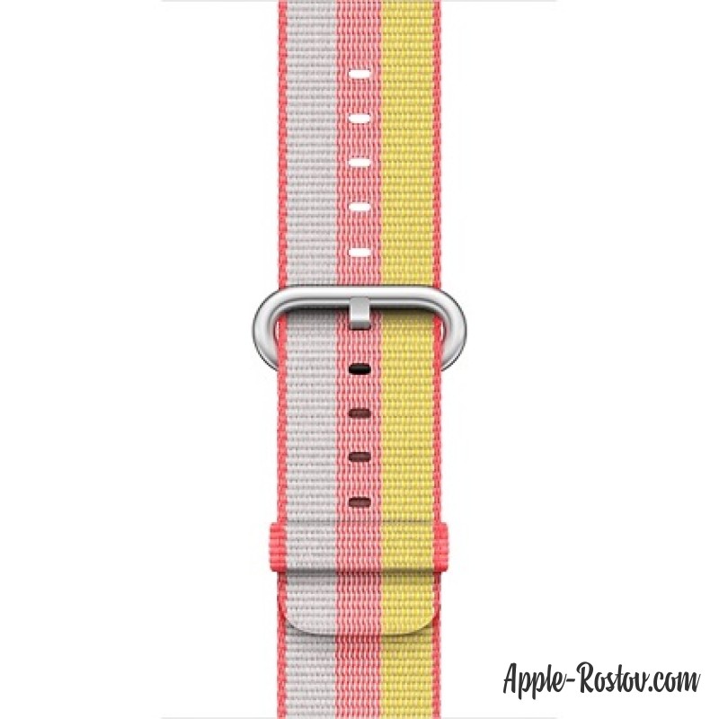 Ремешок из плетёного нейлона красного цвета (для корпуса 38 мм)