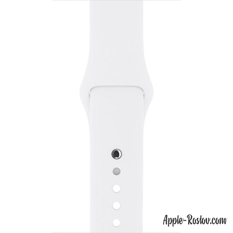 Спортивный ремешок белого цвета (для корпуса 42 мм), размеры S/M и M/L