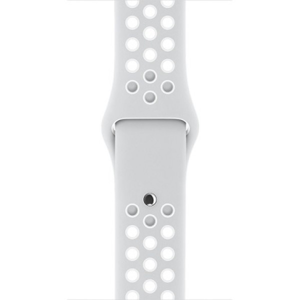 Спортивный ремешок Nike цвета "чистая платина/белый" (для корпуса 38 мм), размеры S/M и M/L