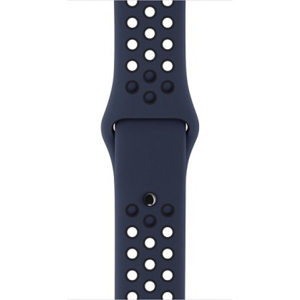 Спортивный ремешок Nike цвета "обсидиан/чёрный" (для корпуса 38 мм), размеры S/M и M/L