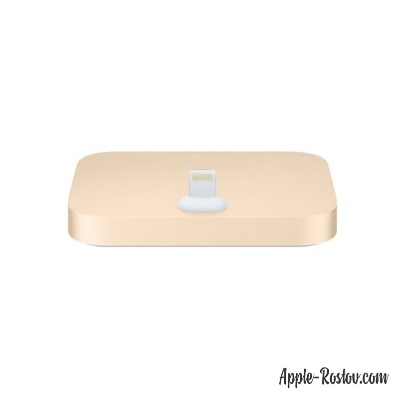 Док-станция для iPhone с разъёмом Lightning золотого цвета