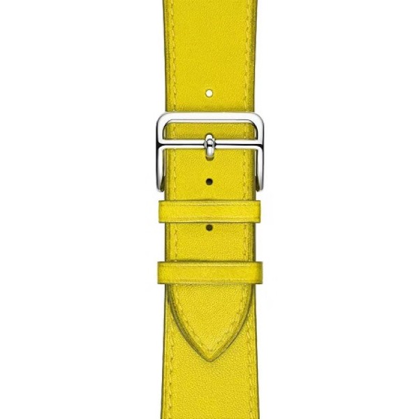 Ремешок ярко‑жёлтого цвета с классической пряжкой (для корпуса 42 мм)