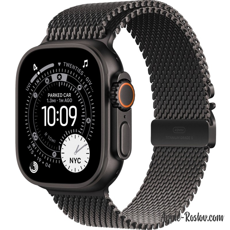 Apple Watch Ultra 3 Black 49 mm Black Milanese Loop