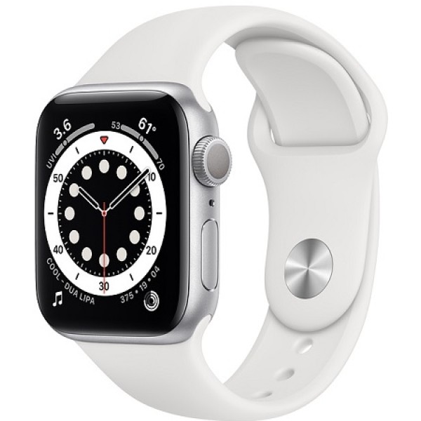 Apple Watch Series 6 44mm Silver / White 
