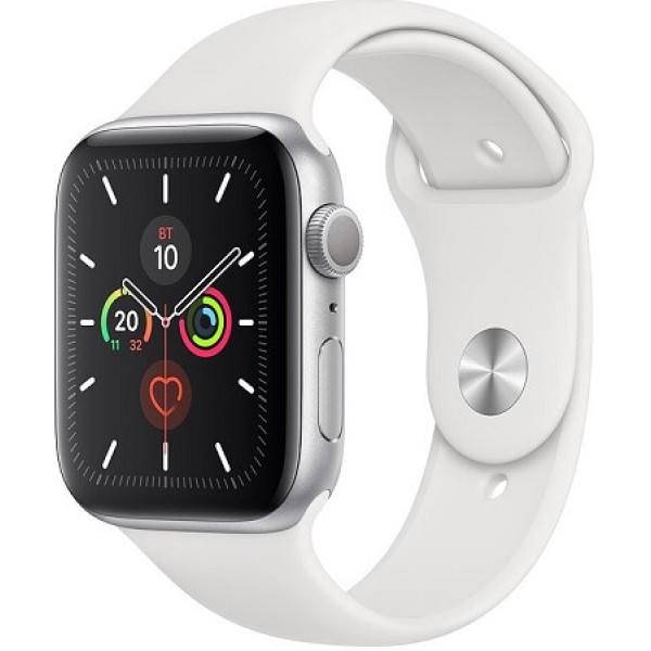Apple Watch Series 5 44mm Silver / White