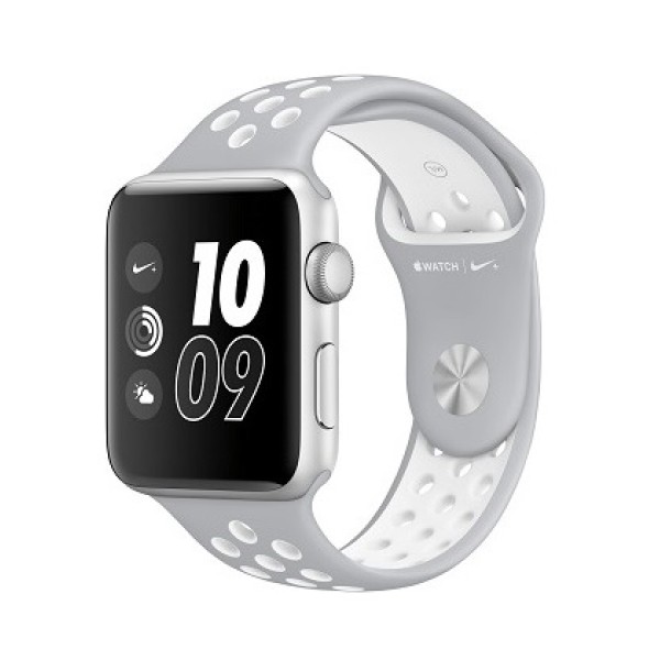 Apple Watch NIKE+ 42 mm silver/silver - white